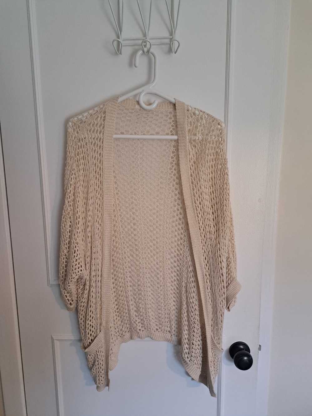 Garage Open-Knit Cream Women’s Cardigan